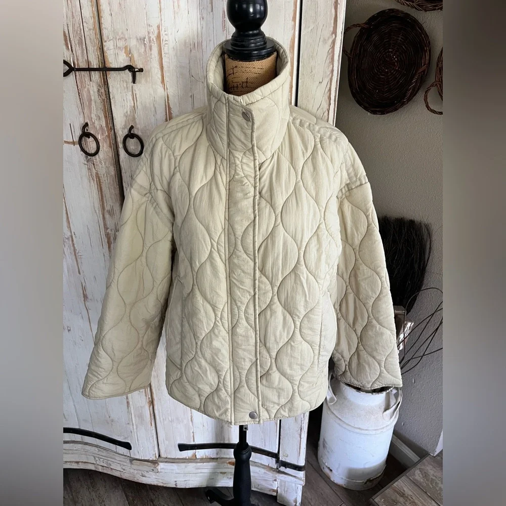 New Mango oversized quilted anorak jacket - Picture 10 of 11